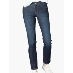 DU/ER Slim Straight Women's Jeans 27/31 Dark Wash‎ Blue Stretchy Denim